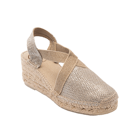 Platinum wedge Triton  espadrille