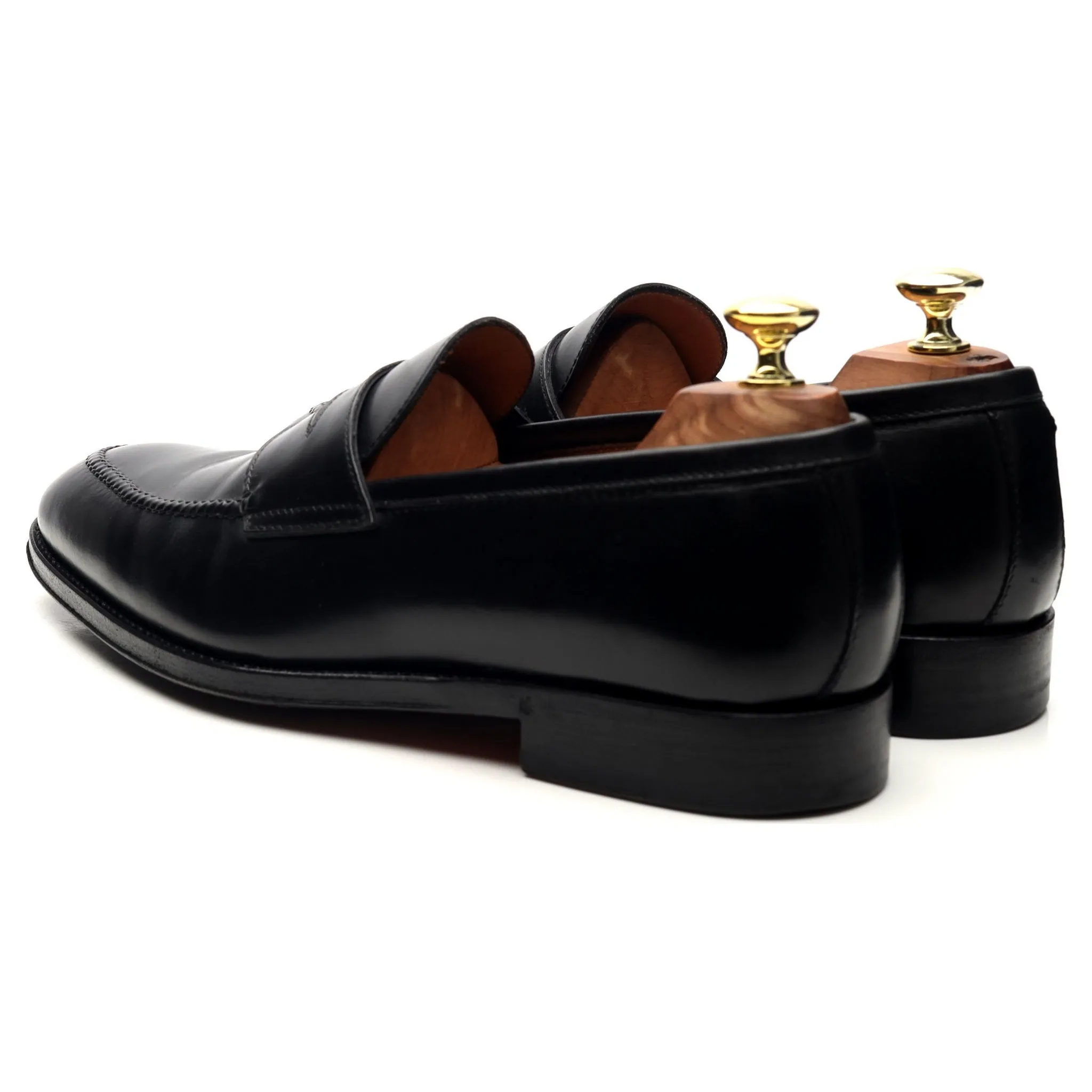 'Principe' Black Leather Loafers UK 7.5 EU 41.5