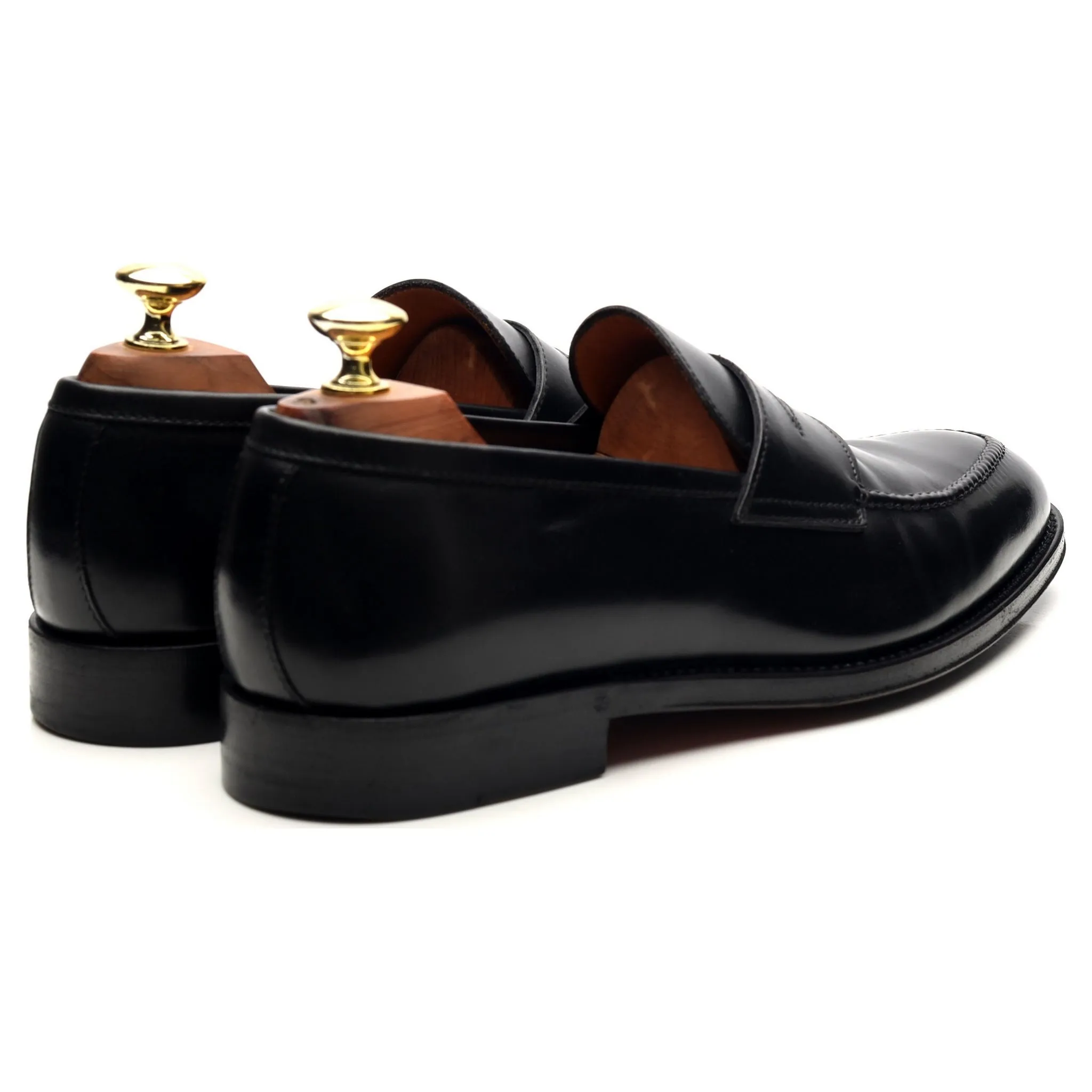 'Principe' Black Leather Loafers UK 7.5 EU 41.5