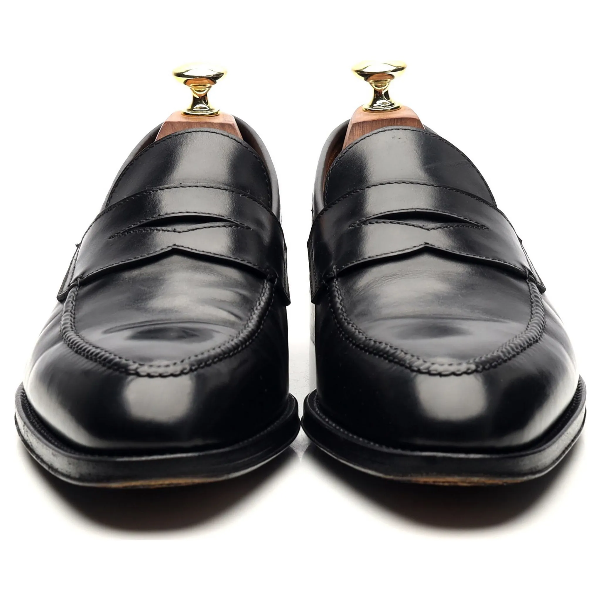 'Principe' Black Leather Loafers UK 7.5 EU 41.5