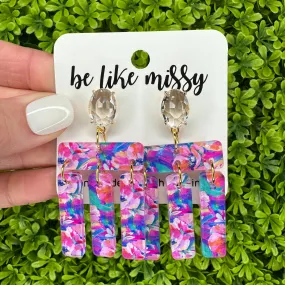 Priscilla - Summer Floral - Statement Earrings