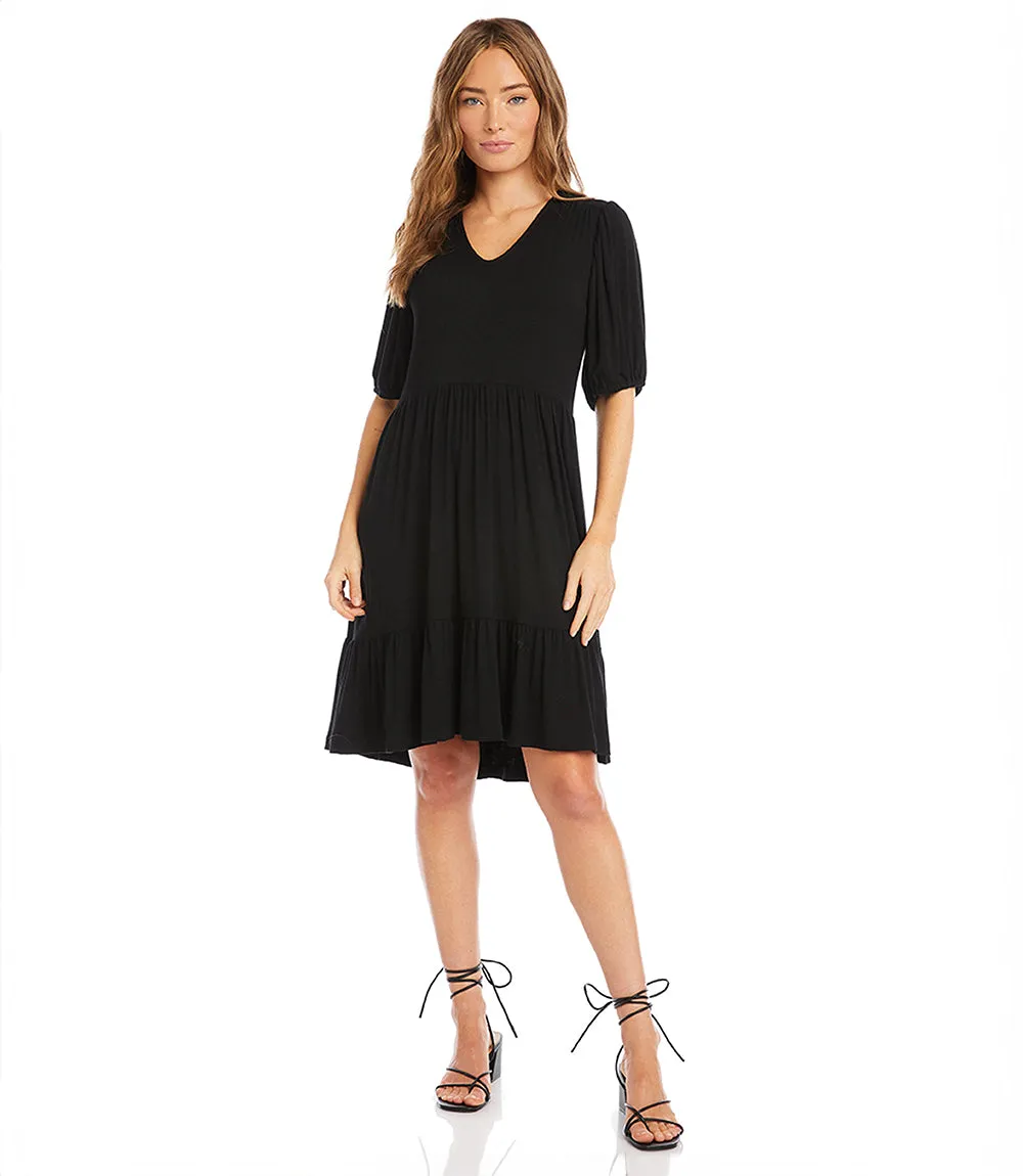 Puff Sleeve Tiered Dress