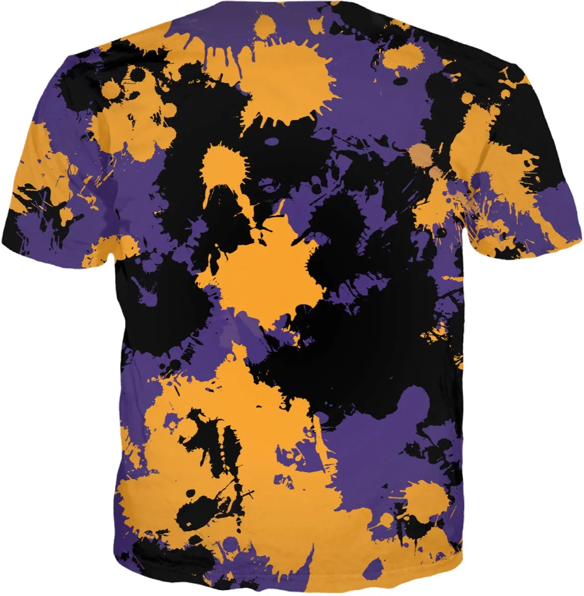 Purple Gold and Black Legends Paint Splatter T-Shirt