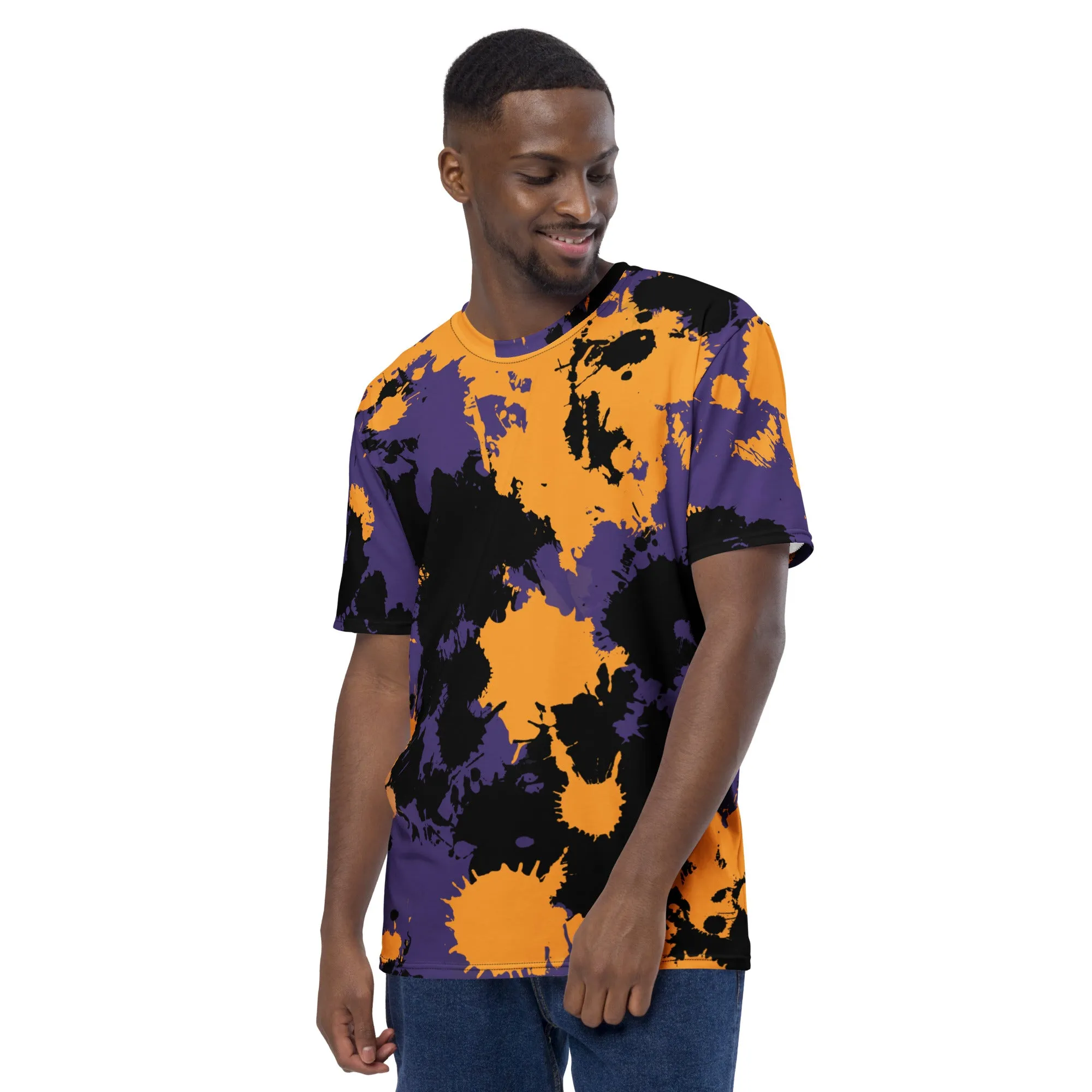 Purple Gold and Black Legends Paint Splatter T-Shirt