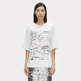 Rachel Comey Woman x Joan Jonas Terju T-shirt Ivory White