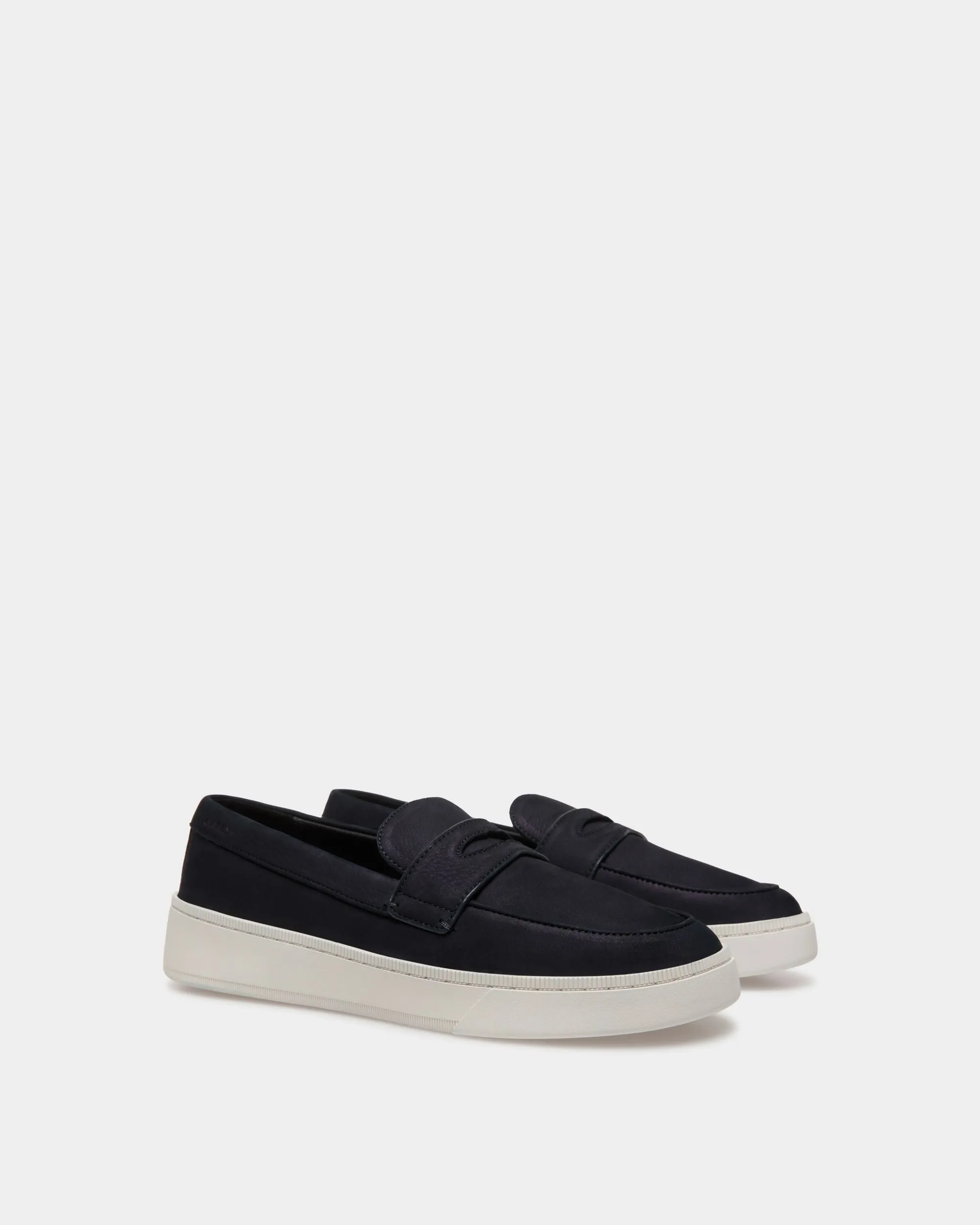 Raise Sneaker in Navy Blue Nubuck Leather