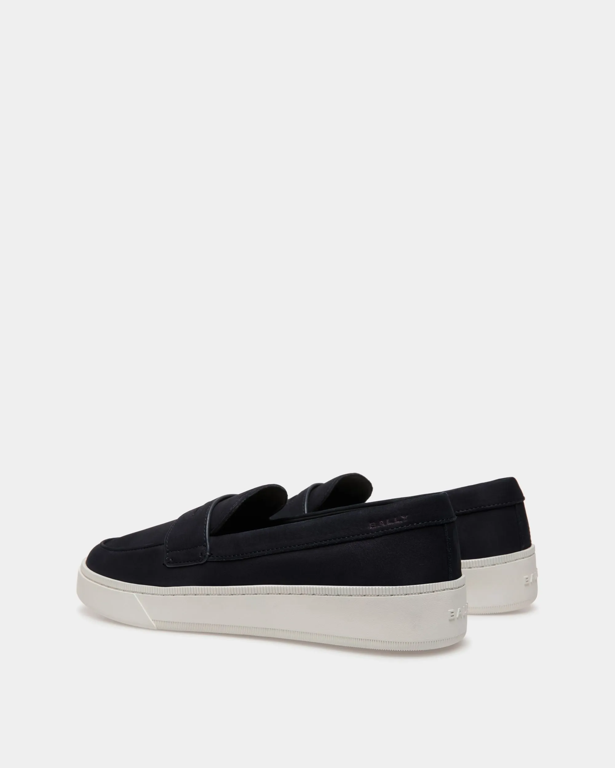 Raise Sneaker in Navy Blue Nubuck Leather