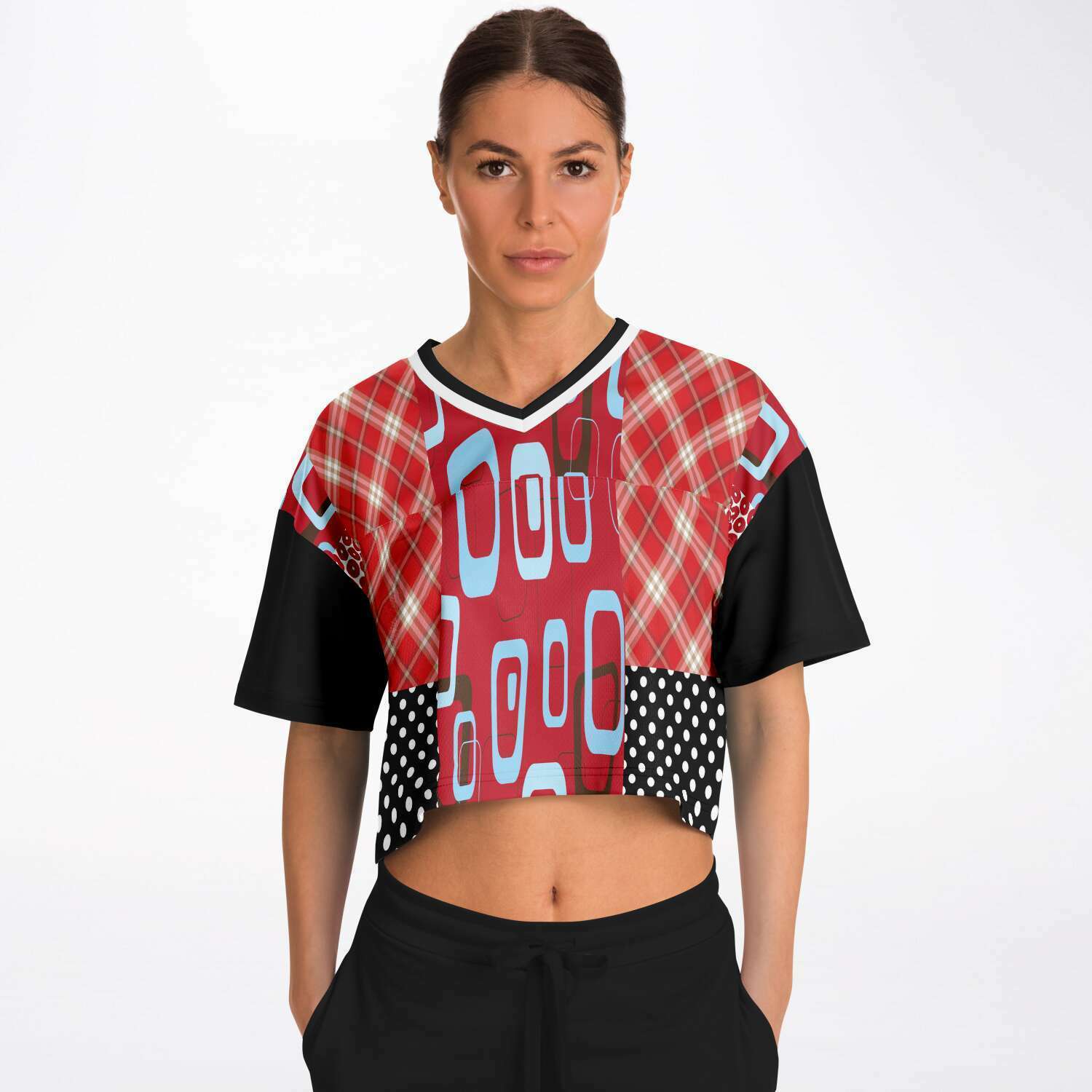 Red Pacific Palisades Crop Jersey