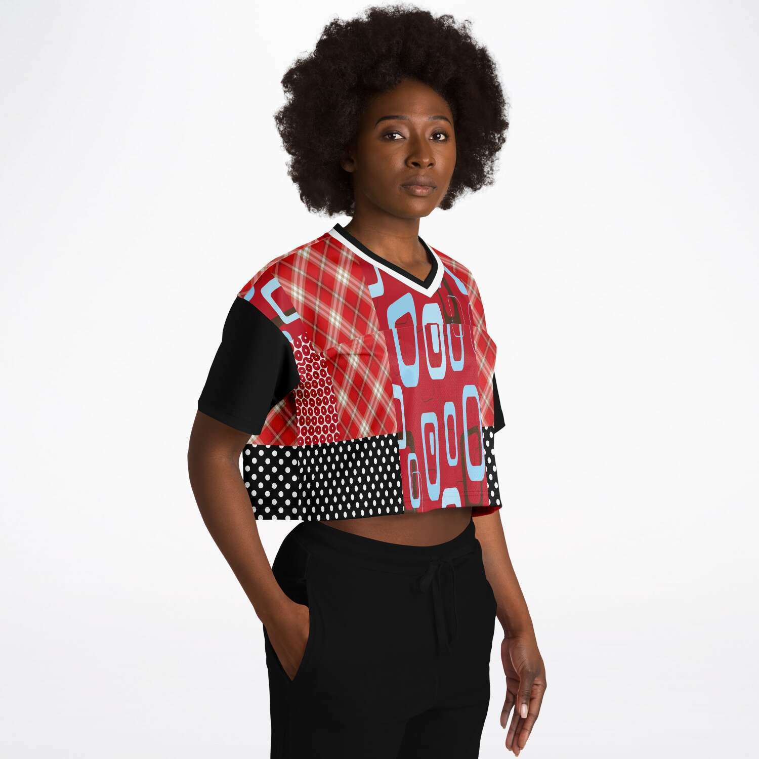 Red Pacific Palisades Crop Jersey