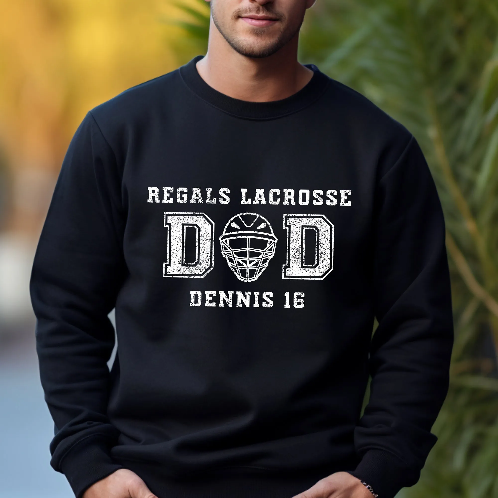 Regals Lacrosse Distressed Varsity - Personalized LNSW-202 CREWNECK/HOODIE