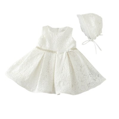 Rhinestone Christening Infant Dress