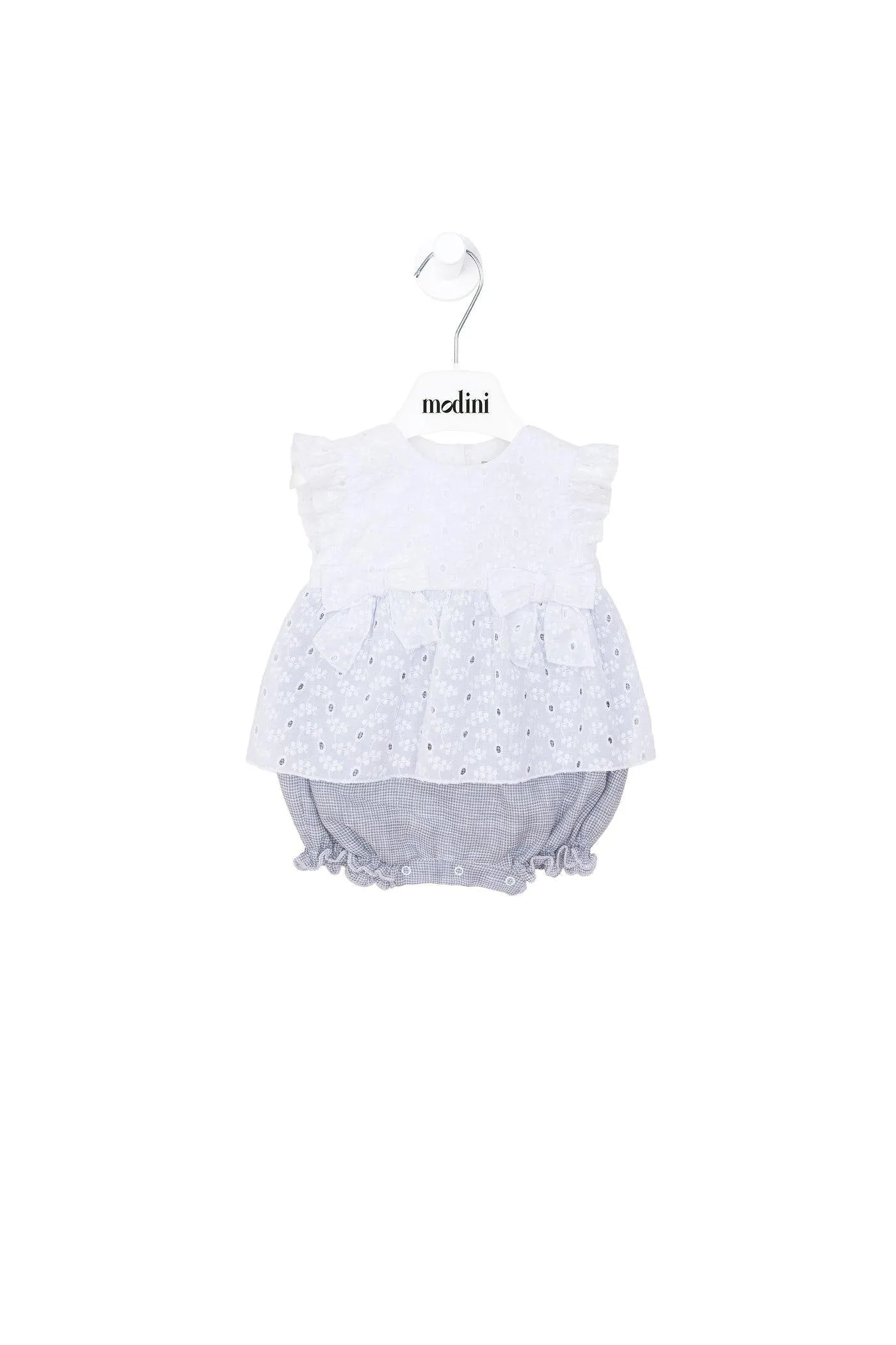 ROPA PARA NIOS - OVERALLS EN COLOR BLANCO/GRIS