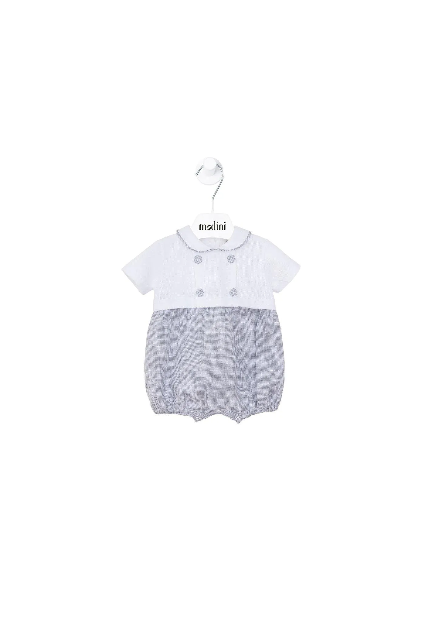 ROPA PARA NIOS - OVERALLS PARA NIO GRIS/BLANCO