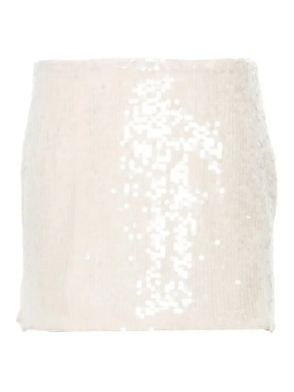 Rotate Birger Christensen Mini Skirt In Recycled Fabric With Sequins