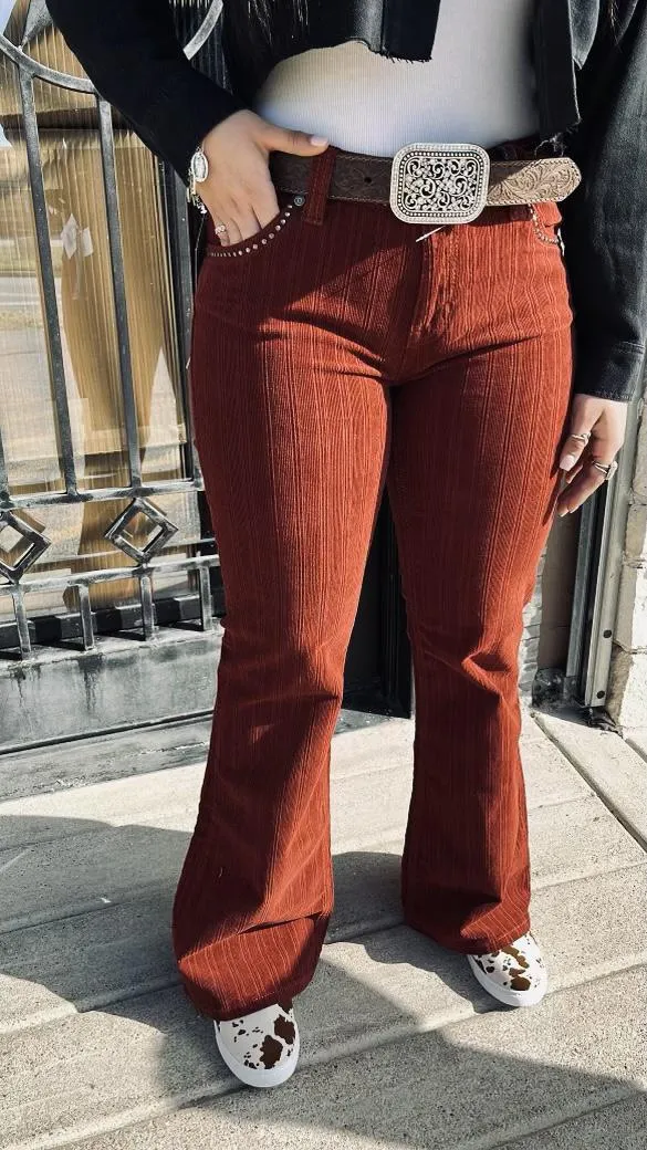 Rust Bell Bottoms