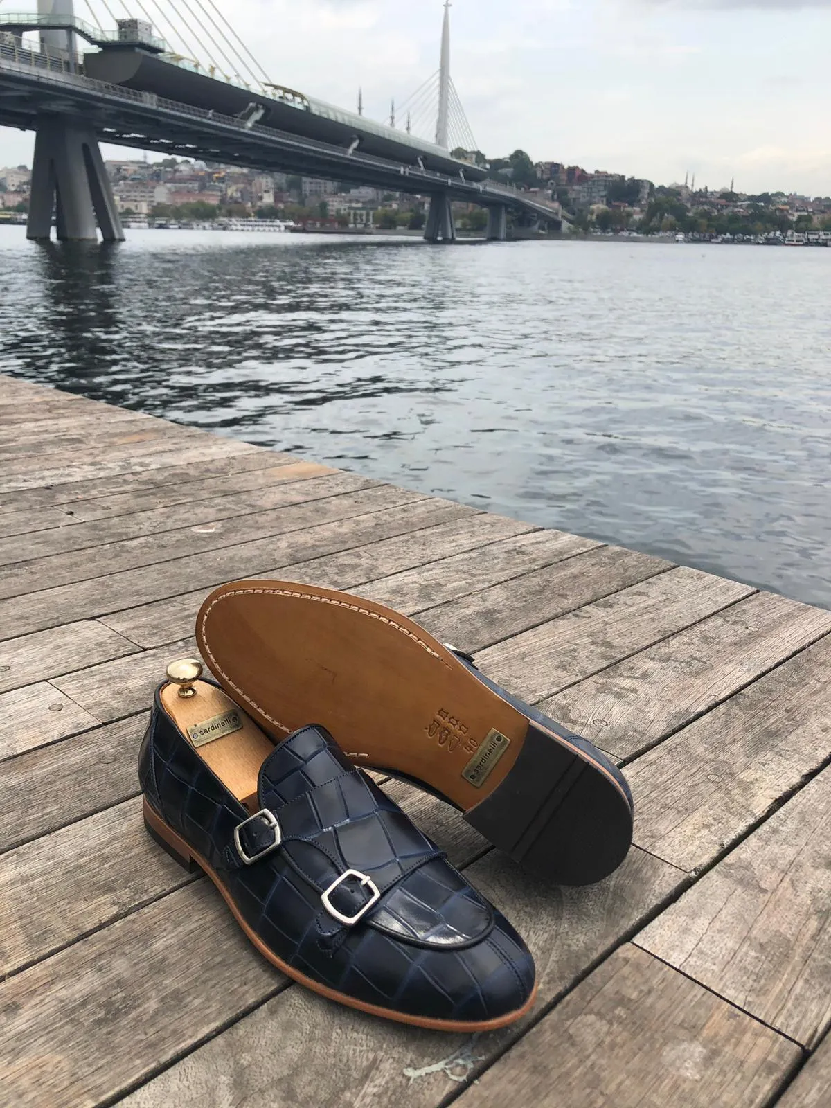 SARDINELLI LIMITED BLUE LOAFERS