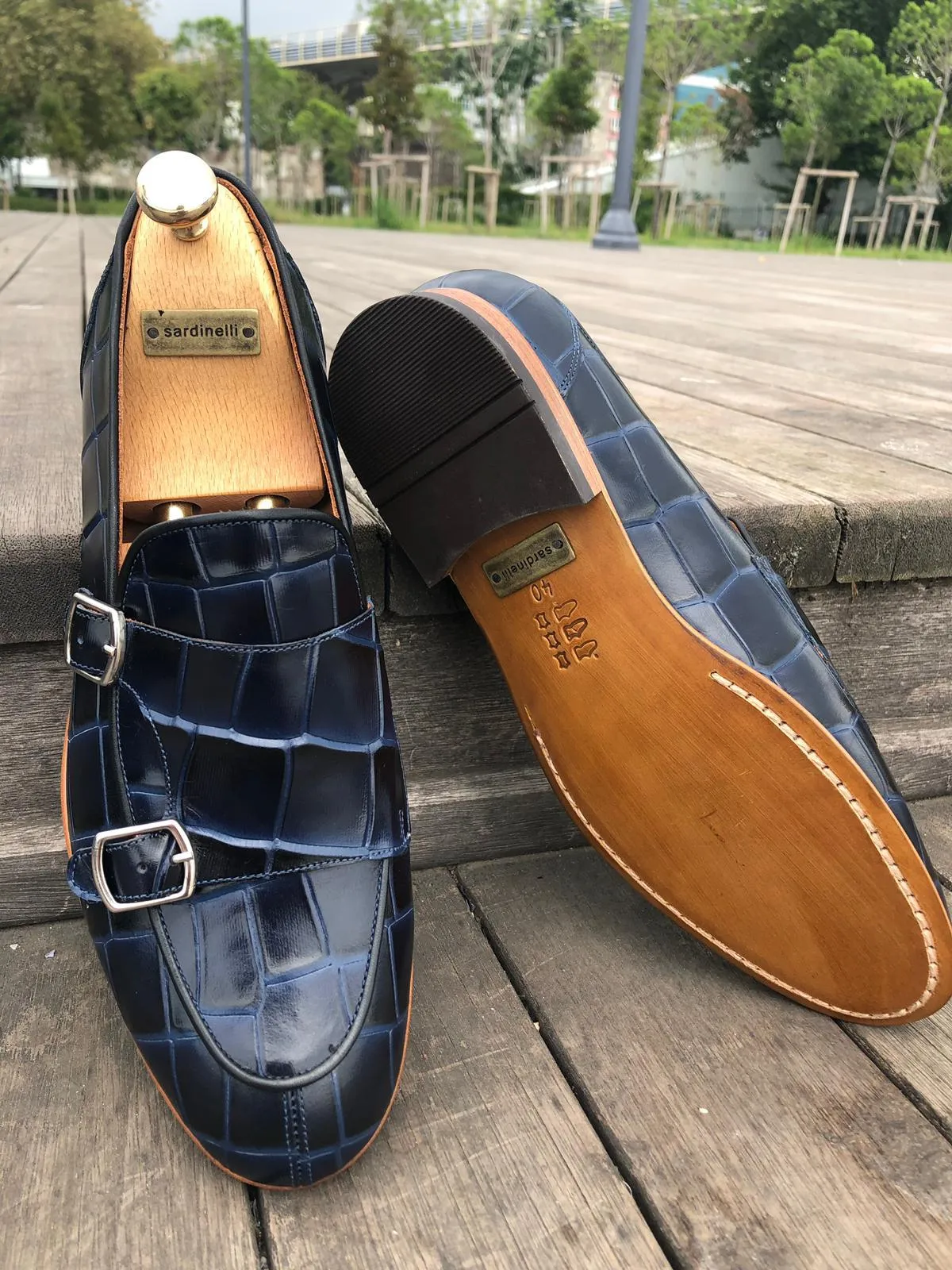 SARDINELLI LIMITED BLUE LOAFERS