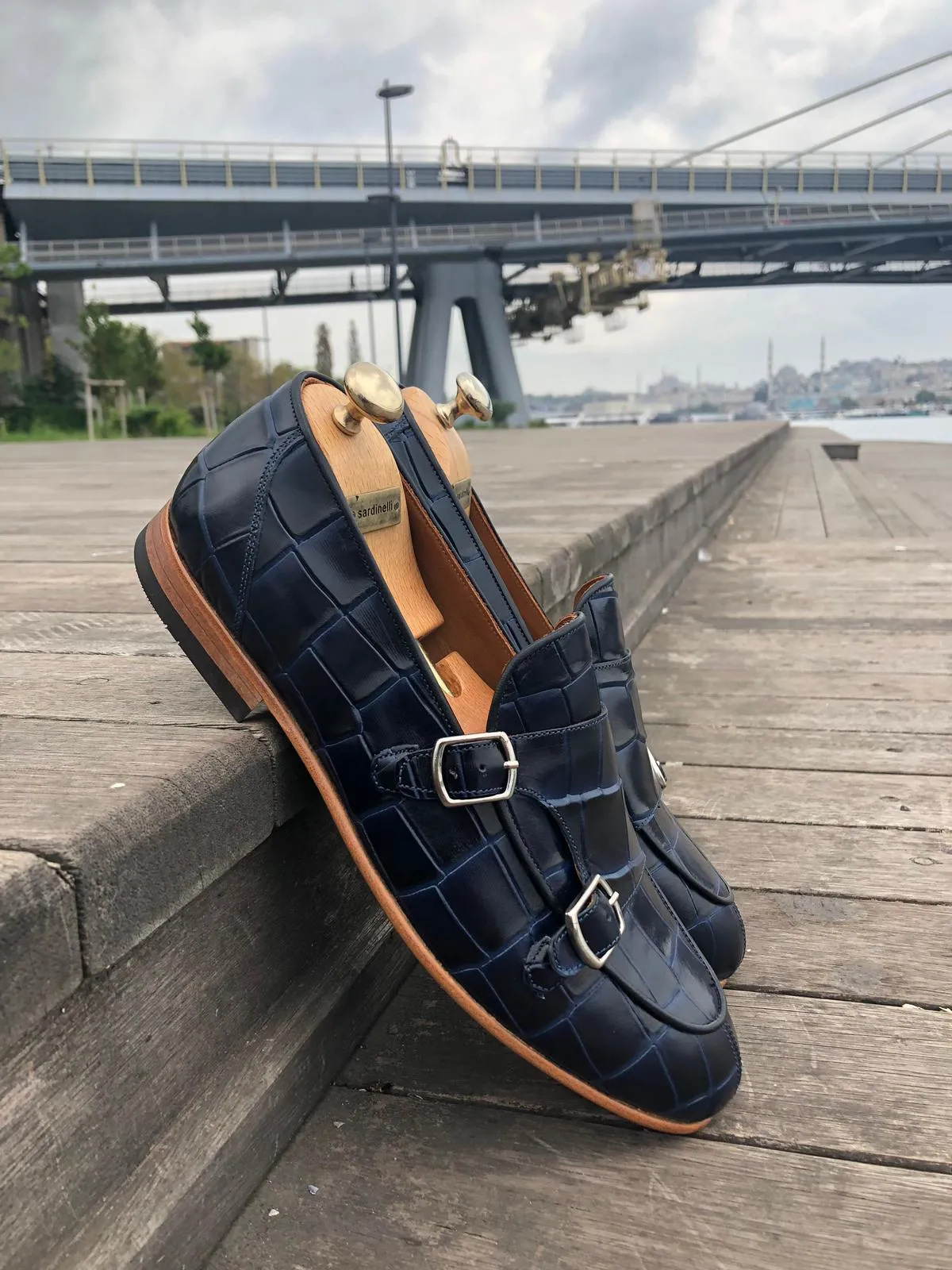 SARDINELLI LIMITED BLUE LOAFERS