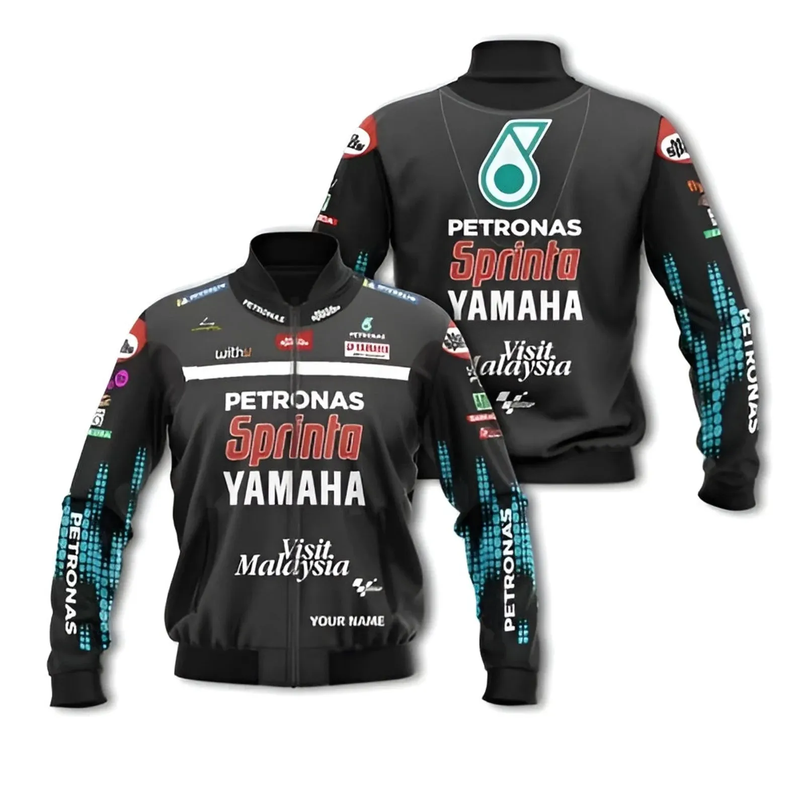 softshell bomber jacket with digital sublimation KM-047