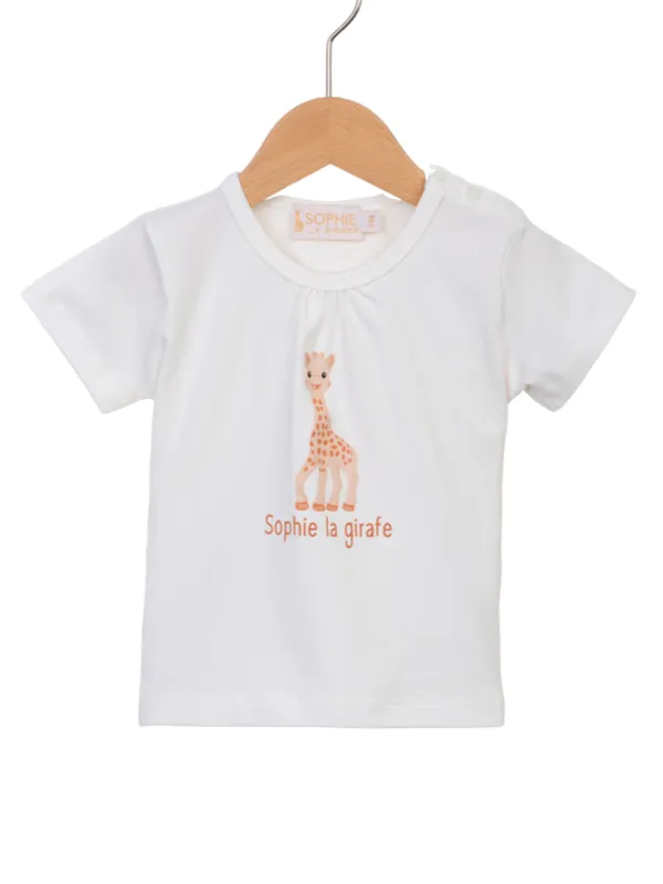 Sophie La Girafe T-Shirt D Logo White