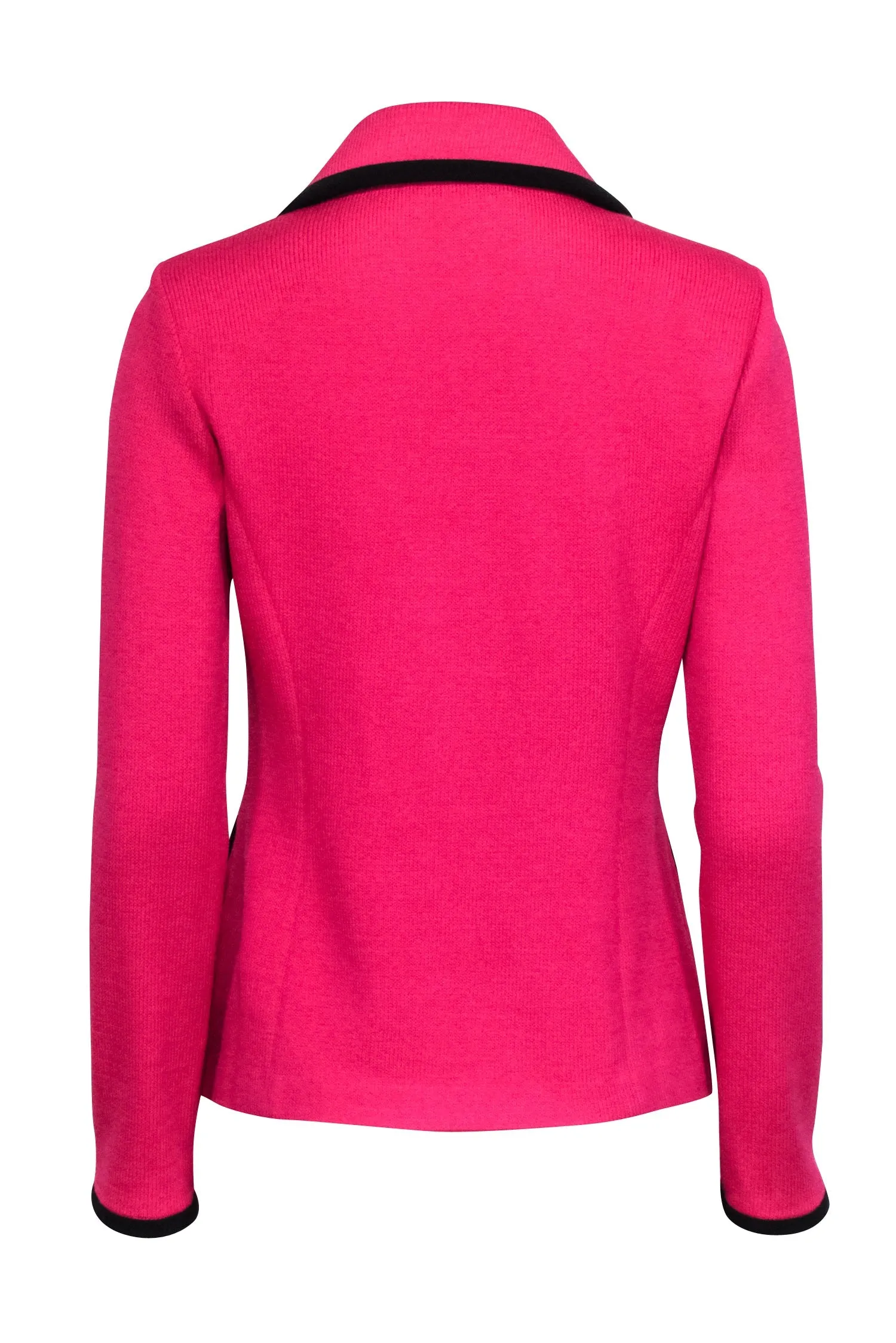 St. John - Hot Pink Knit Double Breasted Blazer Sz 4