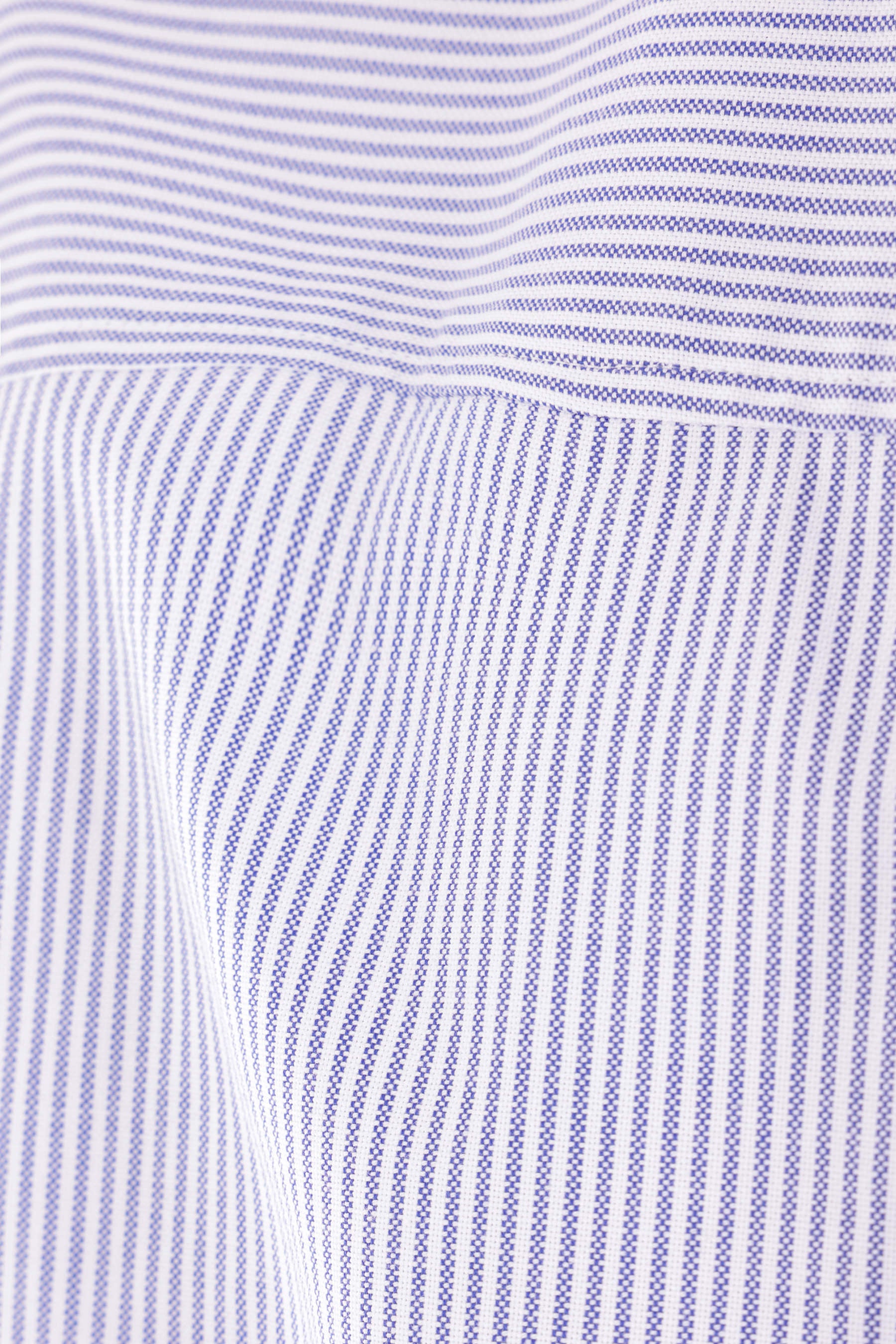 striped cotton rolled-up sleeve shirt