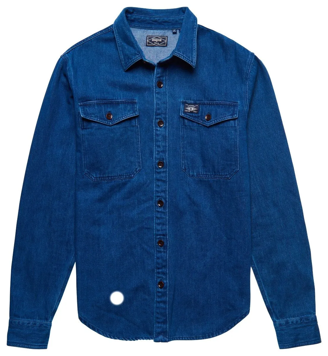 Superdry Work Denim Shirt Mid Blue