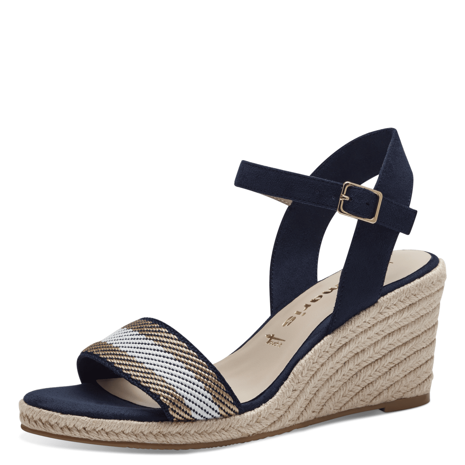 Tamaris Navy Wedge Sandal