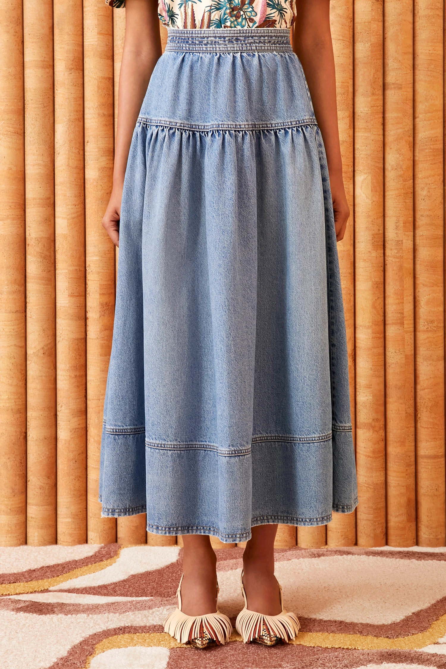 The Astrid Skirt - Adriatic Wash