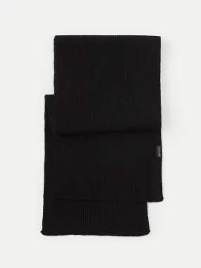 The Merino Wool Scarf  in Black