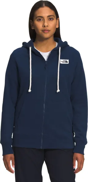 The North Face Women's Heritage Patch Fullzip Hoodie Summit Navy