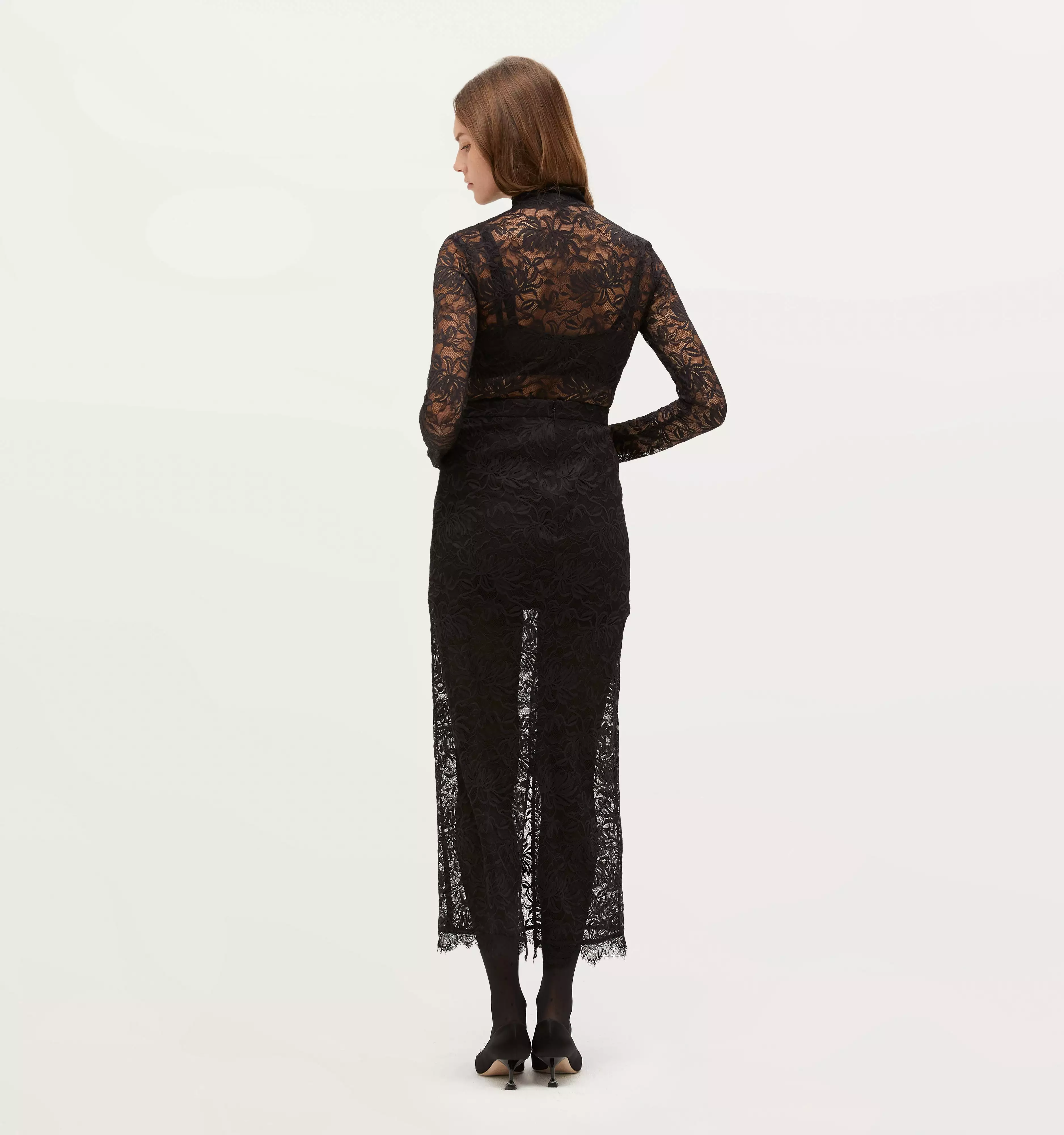 The Olympia Skirt - Black Lace