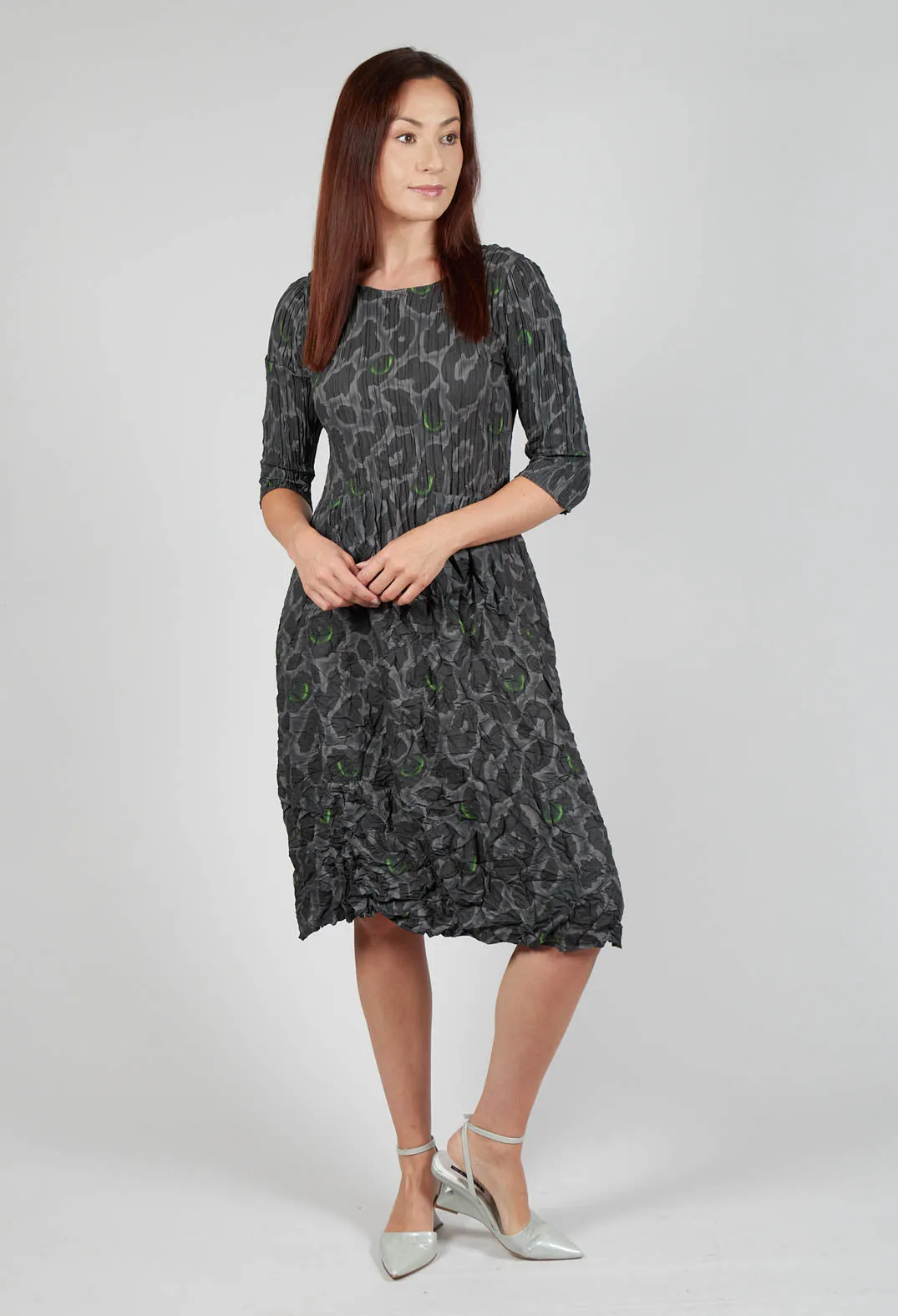 Three Quarter Sleeve Smash Dress in Eye of the Panther