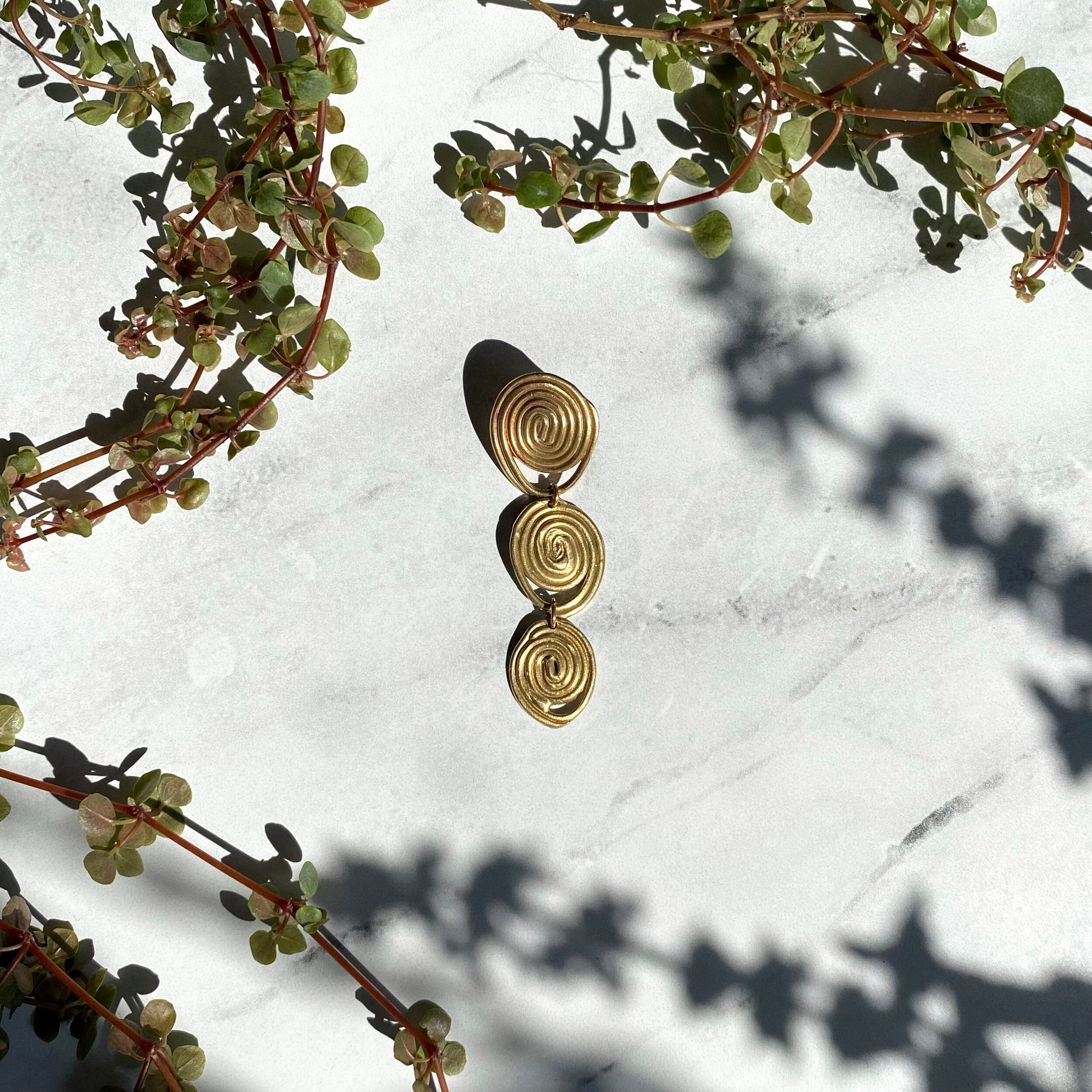 Triple Fingerprints Earrings