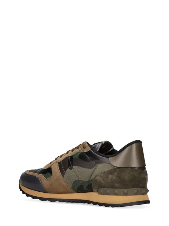 Valentino Garavani   Rock Runner leather sneakers 