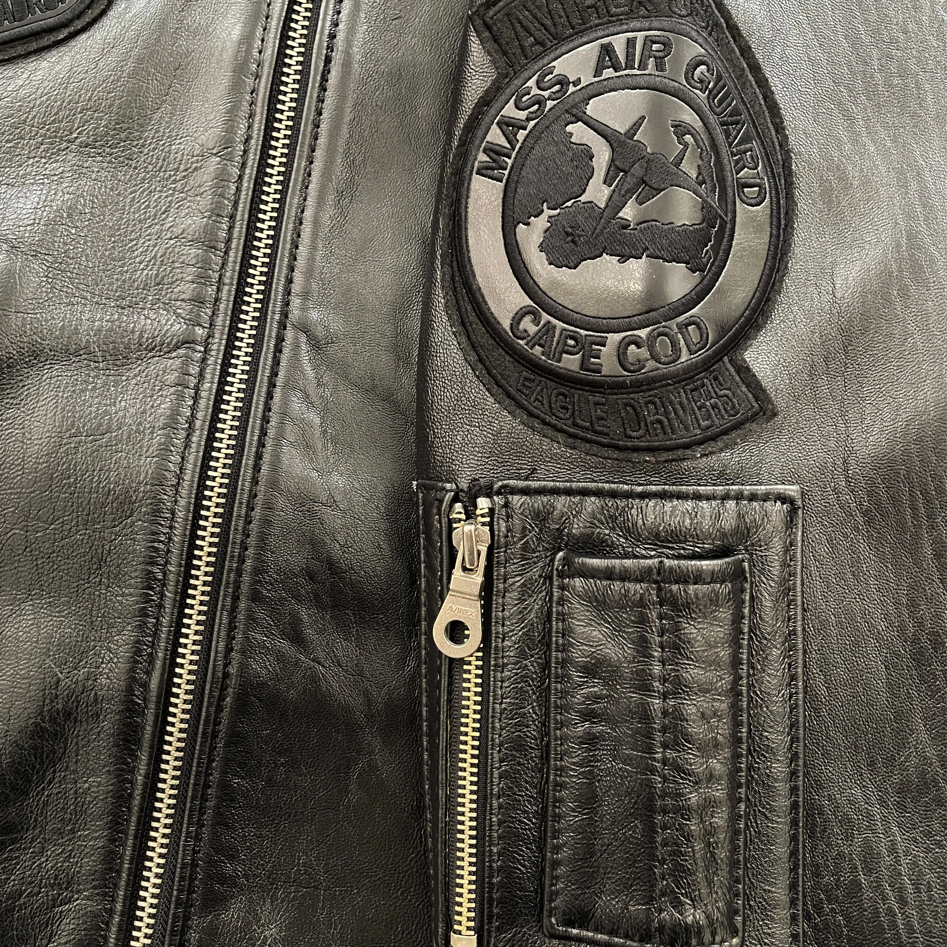 Vintage Avirex Leather Varsity Jacket