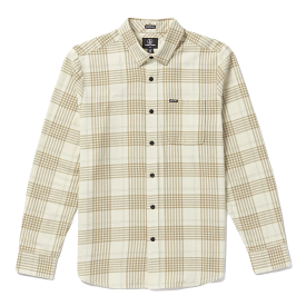 Volcom Caden Plaid L/S Shirt Dirty White