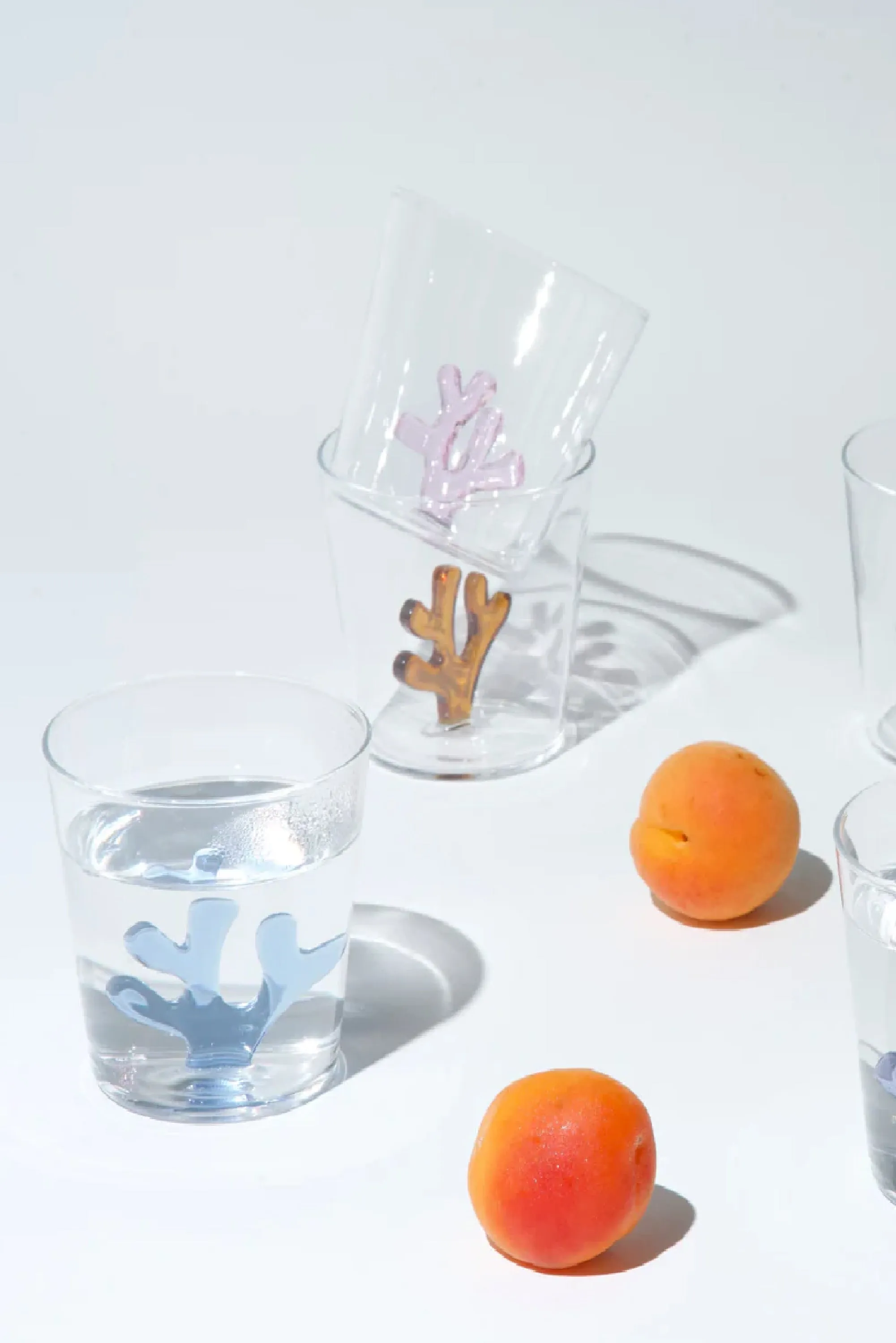 Whimsical Tumbler Glasses - Amber