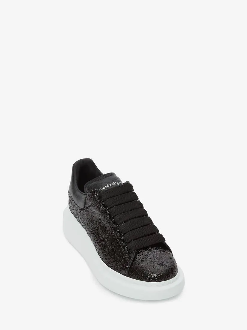 Women's Glitter Oversized Sneaker in Black