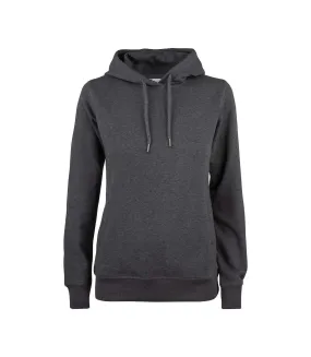 Womens/ladies premium melange hoodie anthracite melange Clique