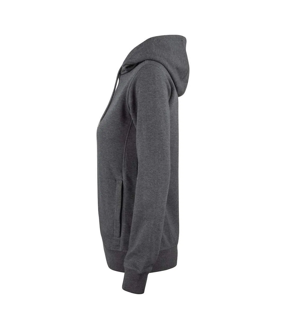 Womens/ladies premium melange hoodie anthracite melange Clique