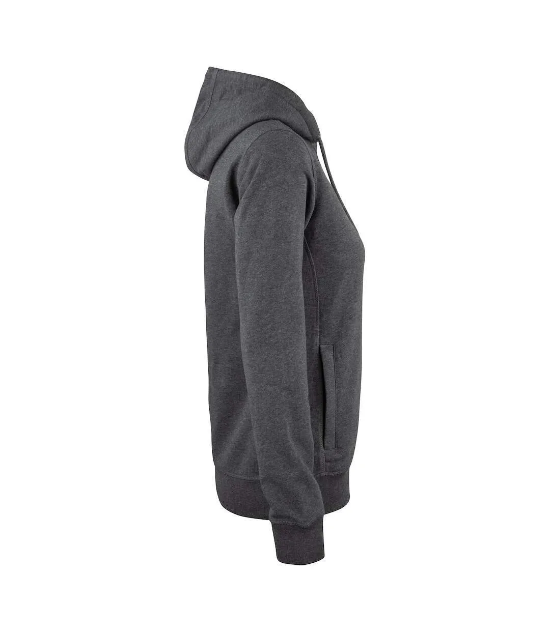 Womens/ladies premium melange hoodie anthracite melange Clique