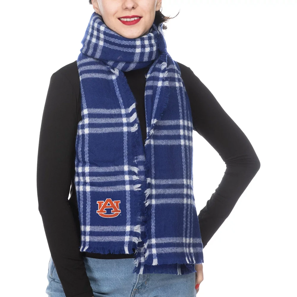 Women's ZooZatz Auburn Tigers Plaid Blanket Scarf